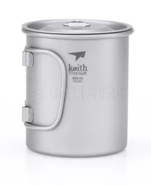 Taza de titanio Keith con tapa 300ml 2