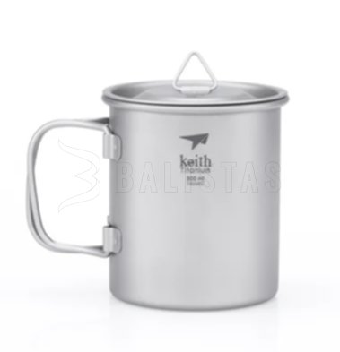 Taza de titanio Keith con tapa 300ml 3