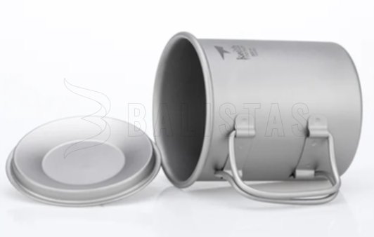 Taza de titanio Keith con tapa 300ml 4