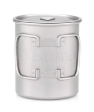 Taza de titanio Keith con tapa 450ml 5
