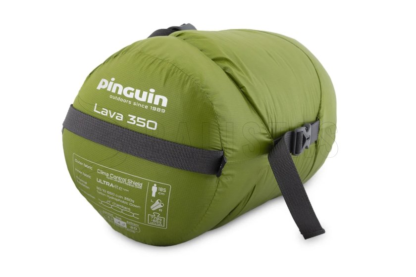 Saco de dormir Pinguin Lava 350 175cm azul derecho 7
