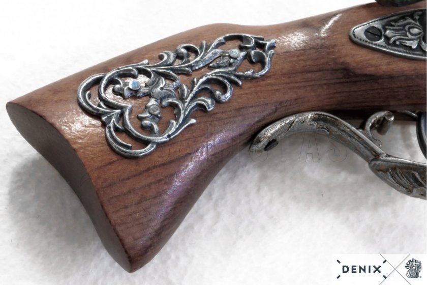 Réplica de pistola de pedernal Blunderbuss, Austria siglo XVIII 2