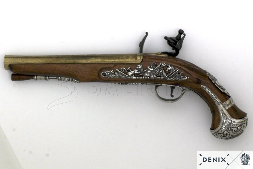 Réplica de pistola de chispa del general George Washington, Inglaterra, siglo XVIII 2