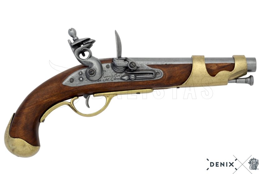 Réplica de pistola de caballería francesa, Francia 1806