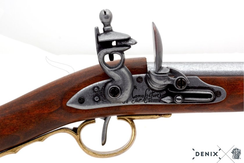 Réplica de fusil de chispa francés, Francia 1806 12