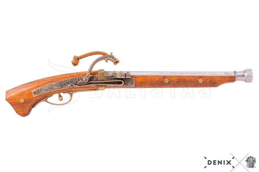 Réplica de pistola con llave de mecha, Japón 1800