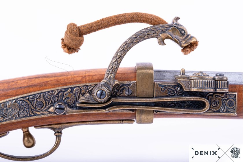 Réplica de pistola con llave de mecha, Japón 1800 5