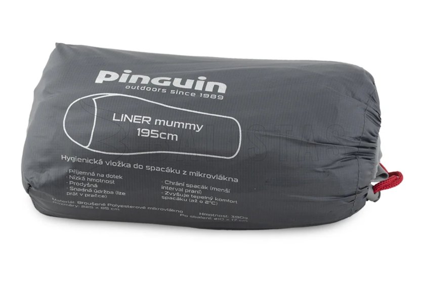 Sábana interior para saco de dormir Pinguin Liner Mummy 185cm 5