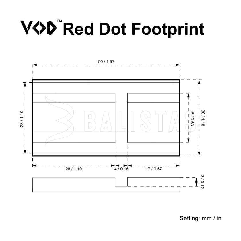 Adaptador Vector Optics VOD LOW 12
