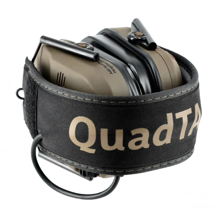 Protectores auditivos activos de tiro RealHunter Active ProSHOT QuadTAC FDE 6