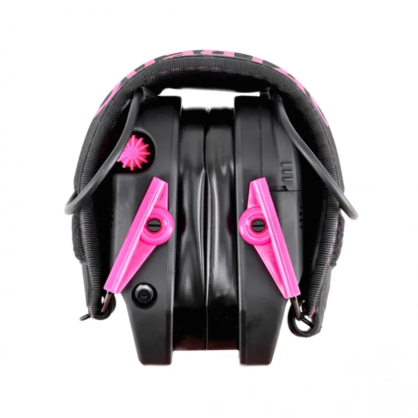 Protectores auditivos electrónicos para tiro RealHunter Active ProSHOT QuadTAC Devil Pink 5