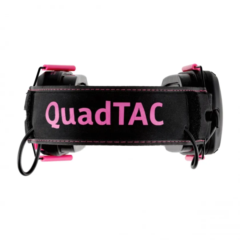 Protectores auditivos electrónicos para tiro RealHunter Active ProSHOT QuadTAC Devil Pink 7