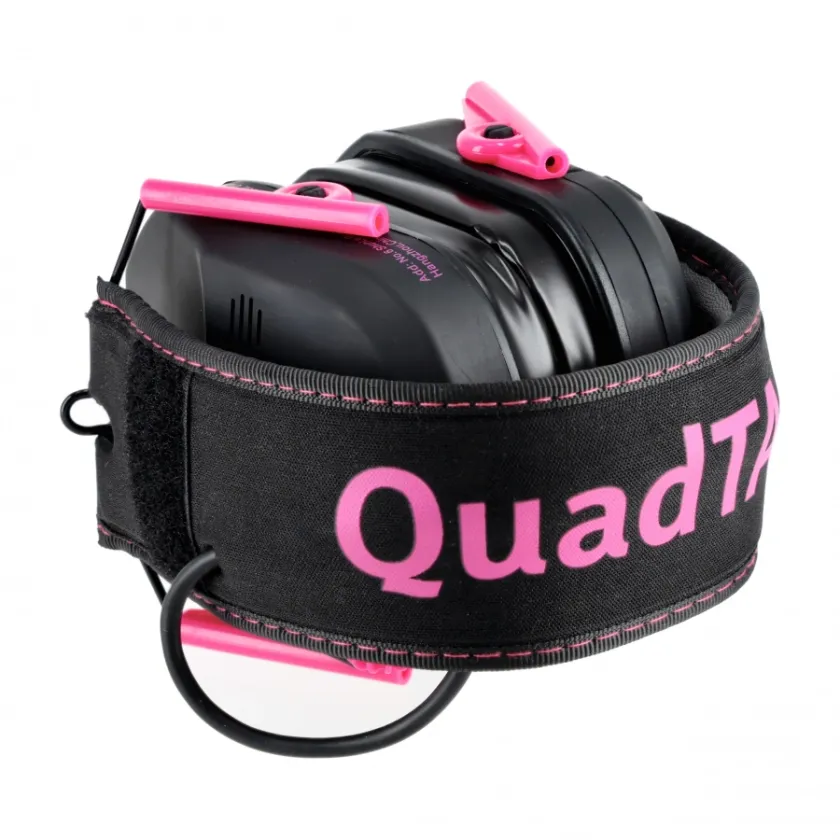 Protectores auditivos electrónicos para tiro RealHunter Active ProSHOT QuadTAC Devil Pink 6