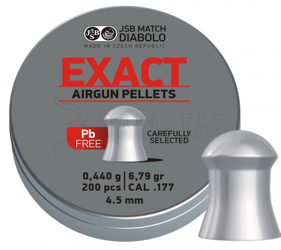 Diabolo JSB Exact Lead Free 4,5mm 200uds