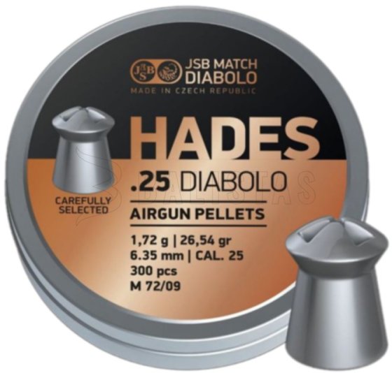 Balines JSB Hades 6,35mm 300uds