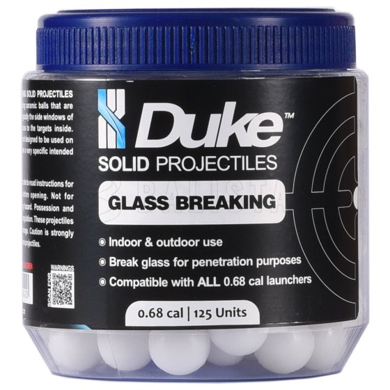 Bolas Duke Glass Breaking Solid Projectile .68 125 uds.