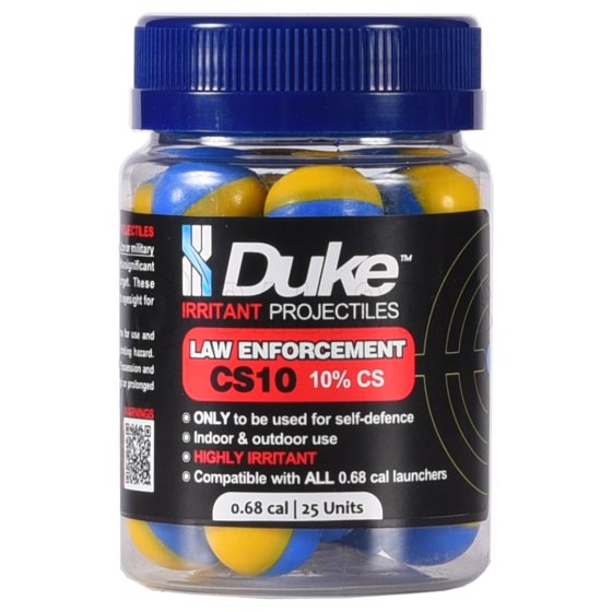 Bolas Duke CS10 Law Enforcement Irritant Projectile .68 25 uds.