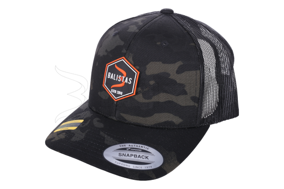 Gorra BALISTAS Badge - Trucker Multicam Black